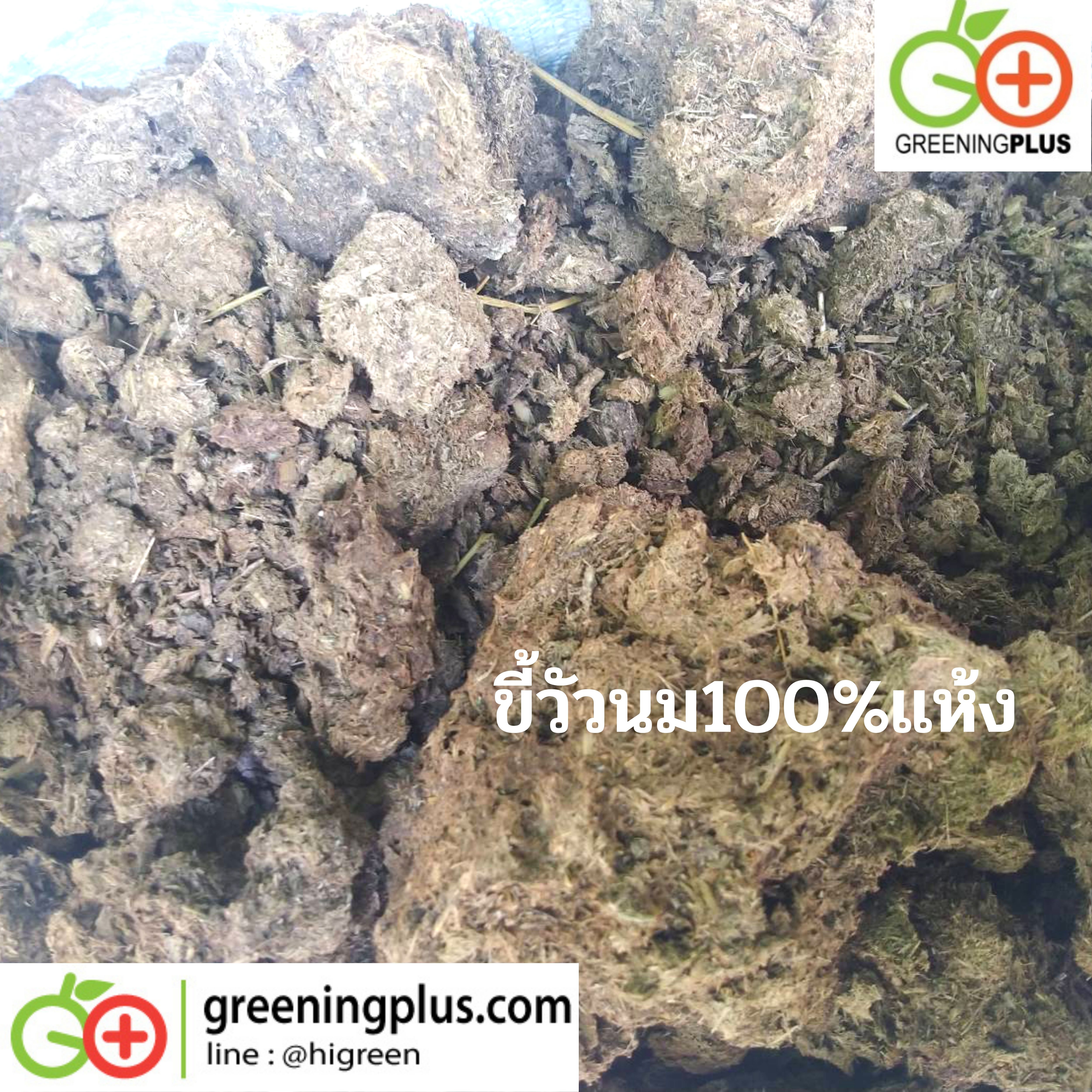 ขี้วัวนม100%แห้ง ขนาด 5ลิตร / จำนวน 2 ถุง