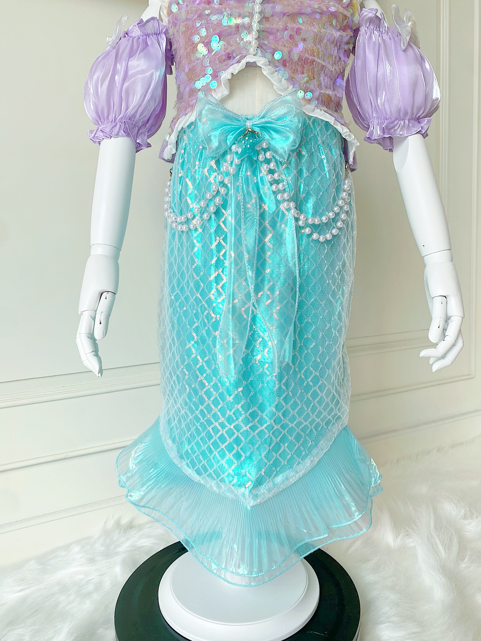 ชุดเจ้าหญิงแอเรียล เซต 2 ชิ้น งานไฮพรีเมี่ยมวัสดุอย่างดี