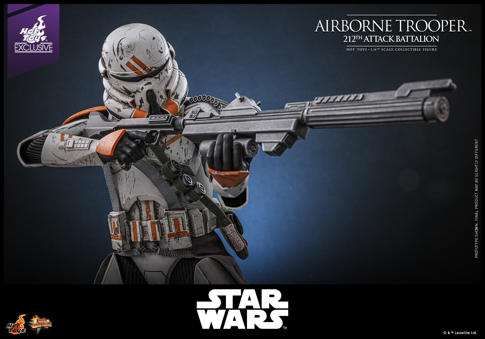Hot Toys MMS794 Star Wars: Episode III Revenge of the Sith - Airborne Trooper (212th Attack Battalion) [Hot Toys Exclusive]