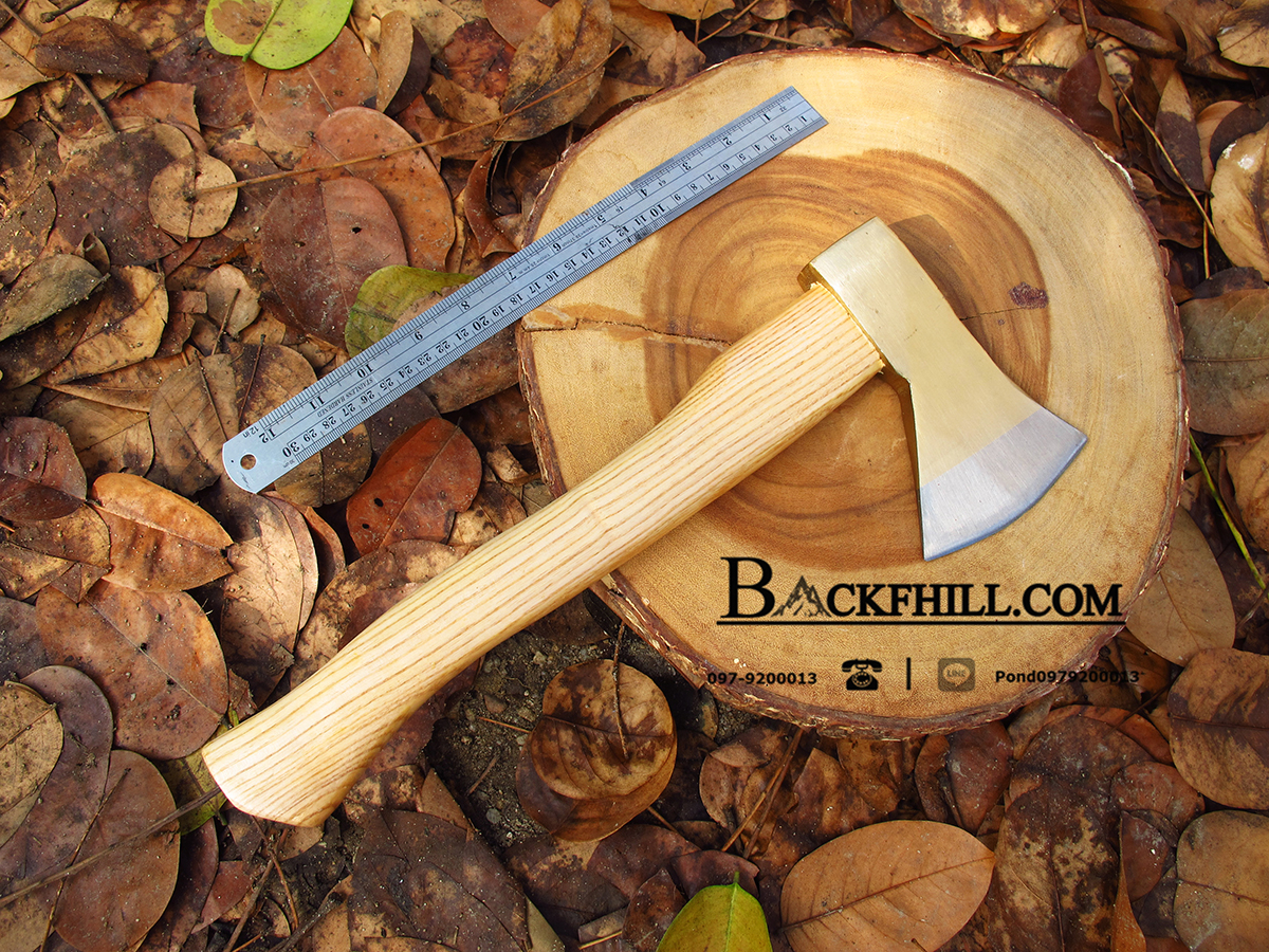 ขวานลุยป่า STAR ใบ Stainless Steel 600g ด้ามไม้สน