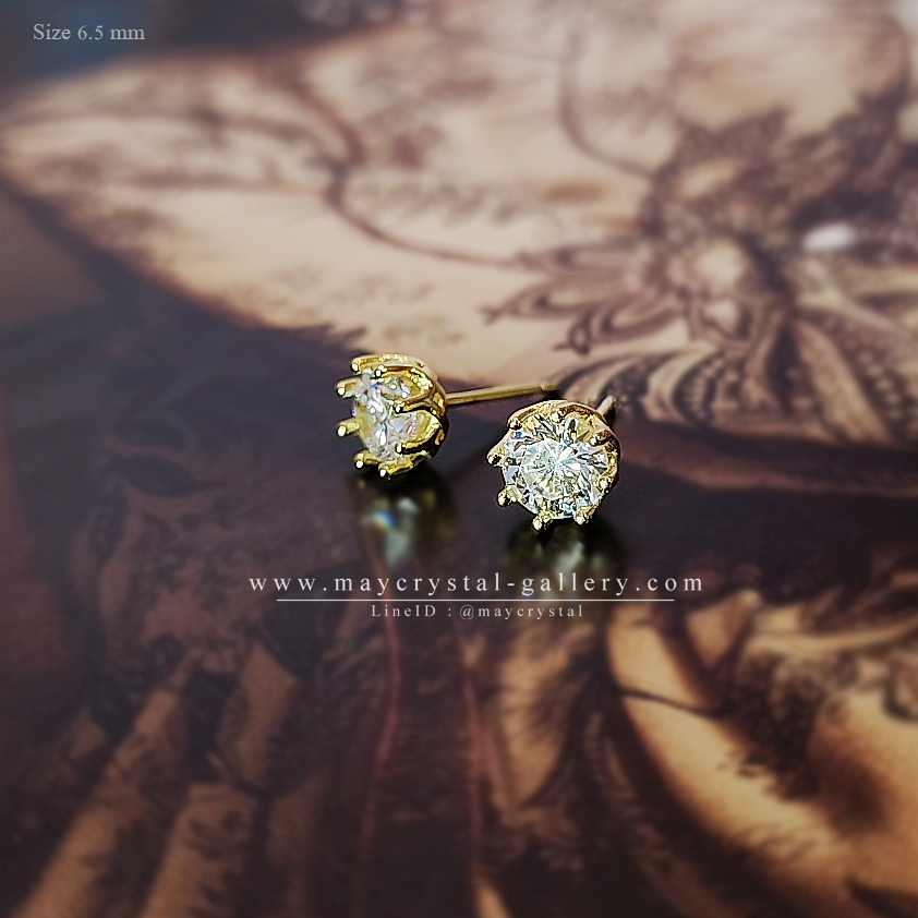 ต่างหูคริสตัลแบรนด์แท้ จากประเทศออสเตรีย (Embellished with Crystals from Austria)