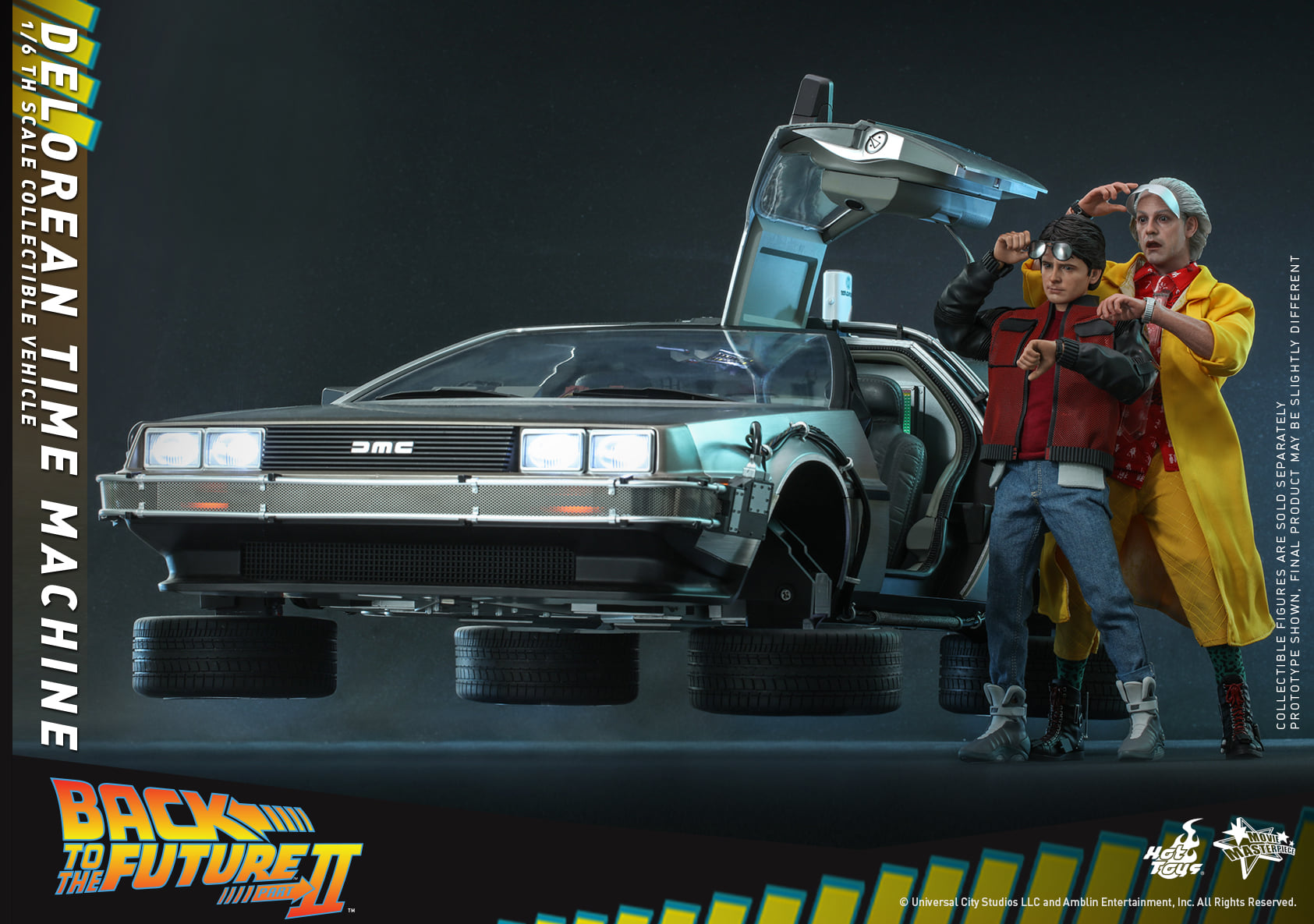 Hot Toys MMS636 1/6 Back to the Future II - DeLorean Time Machine