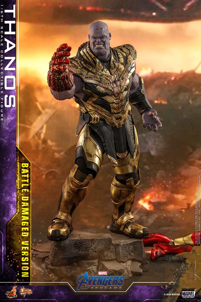 Hot Toys MMS564 Avengers: Endgame - Thanos (Battle Damaged Version)
