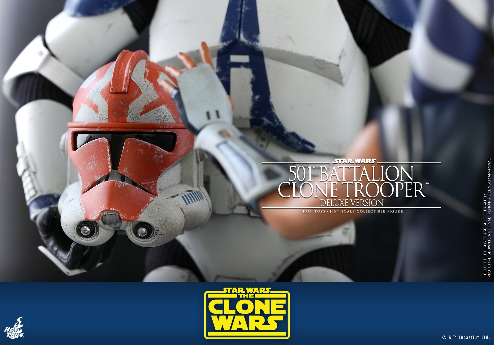 Hot Toys TMS023 1/6 Star Wars: The Clone Wars™ - 501st Battalion Clone Trooper™ (Deluxe Version)