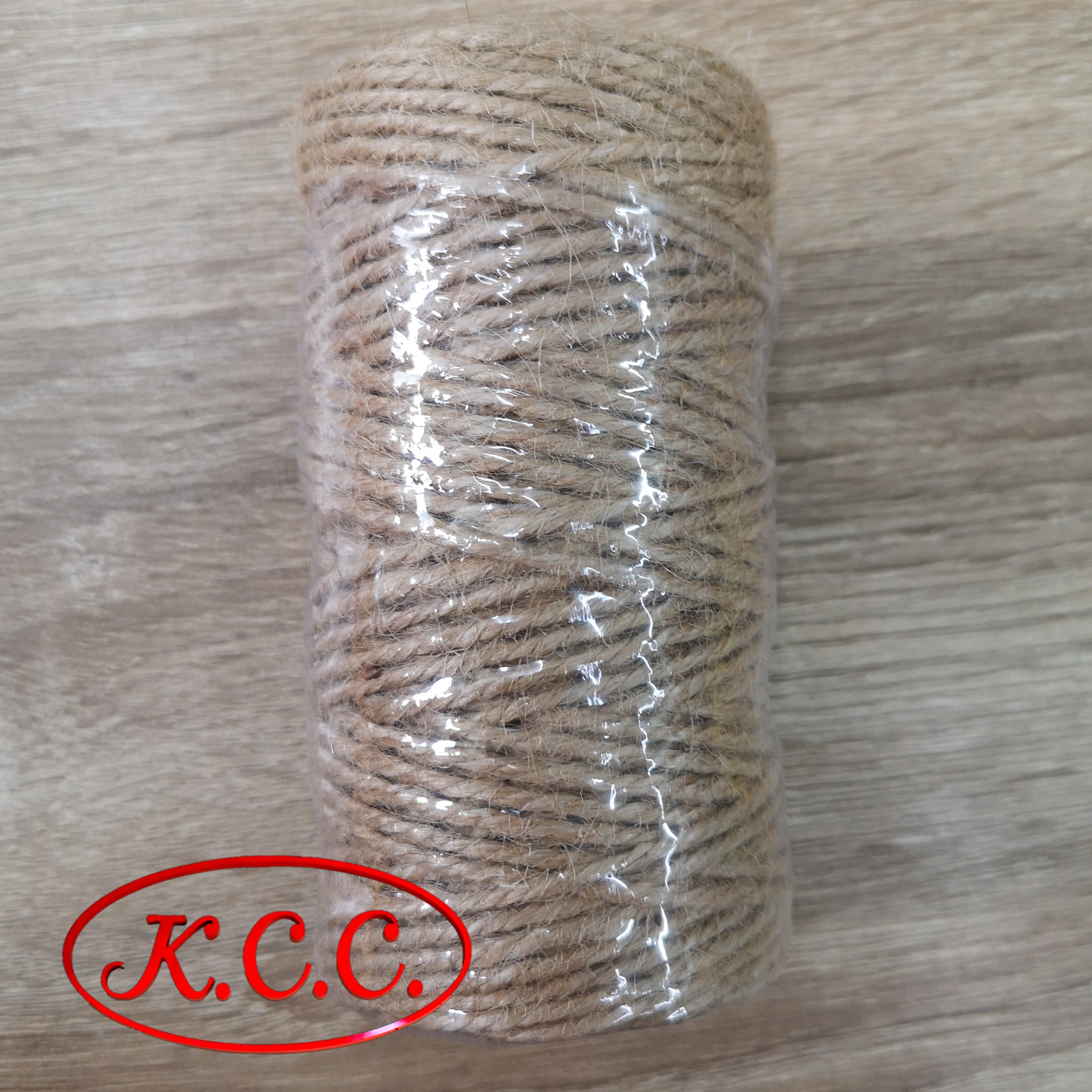 เชือกปอ สีน้ำตาล เชือกป่าน DIY เชือก 1 ม้วน กว้าง 2 มม. (2 mm.) ยาว 100 เมตร (100 m.)