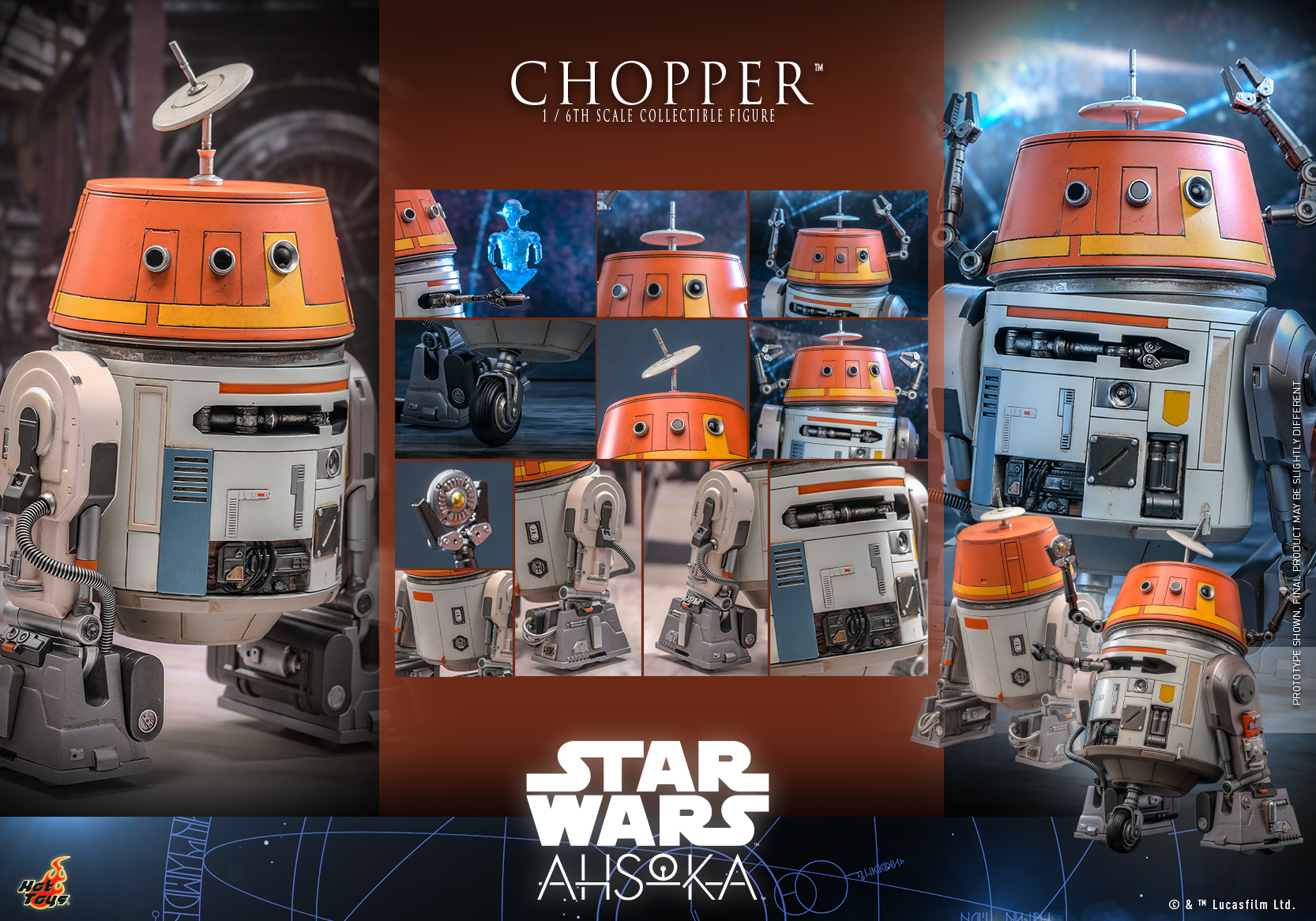 Hot Toys TMS112 1/6 Star Wars: Ahsoka™ - Chopper™