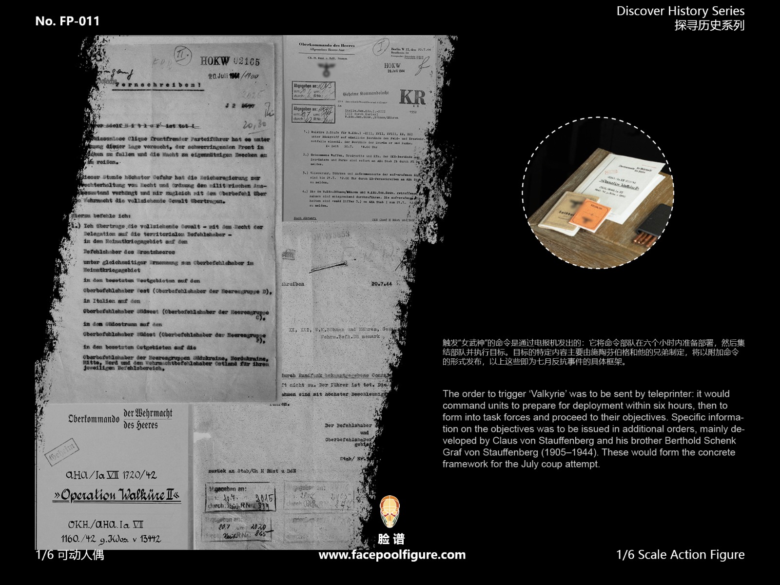 Facepoolfigure FP-011B 1/6 Discover History Series - Operation Valkyrie (Special Edition)