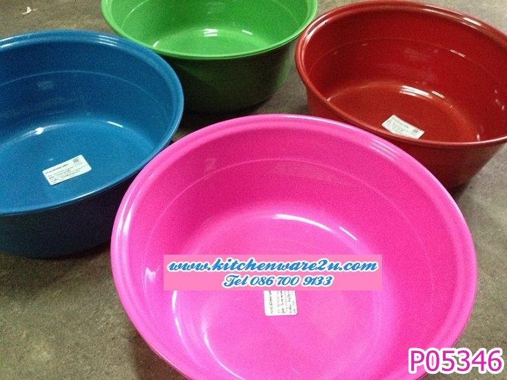 P05346 กะละมังกลม 30 ซม สี (30.5*30.5*11.5 cm) No.033 (ราคาส่งต่อ 12 ใบ)