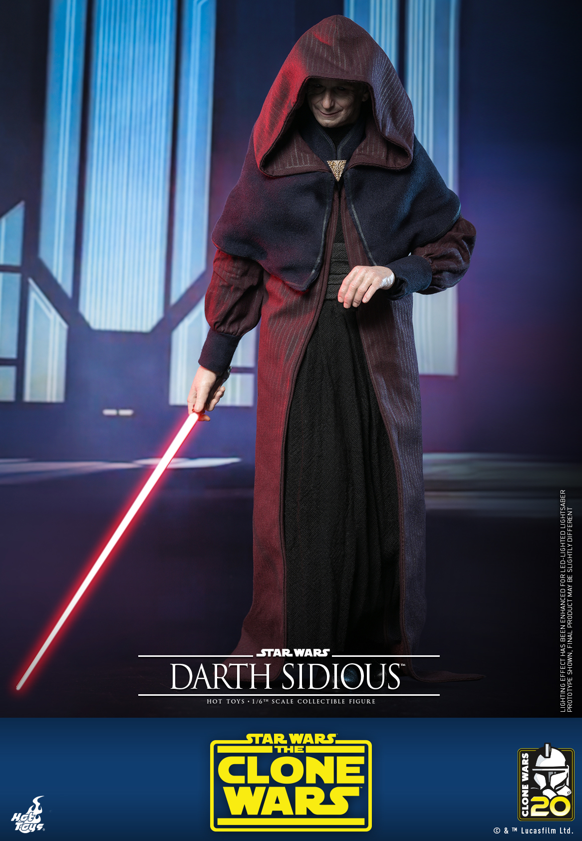Hot Toys TMS102 1/6 Star Wars: The Clone Wars™ - Darth Sidious™