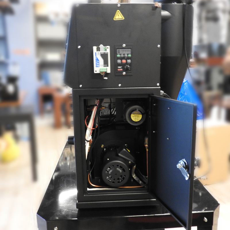 เครื่องคั่วกาแฟ 1 กิโลกรัม แก๊ส มีระบบเชื่อมต่อคอมพิวเตอร์เพื่อควบคุมการคั่ว