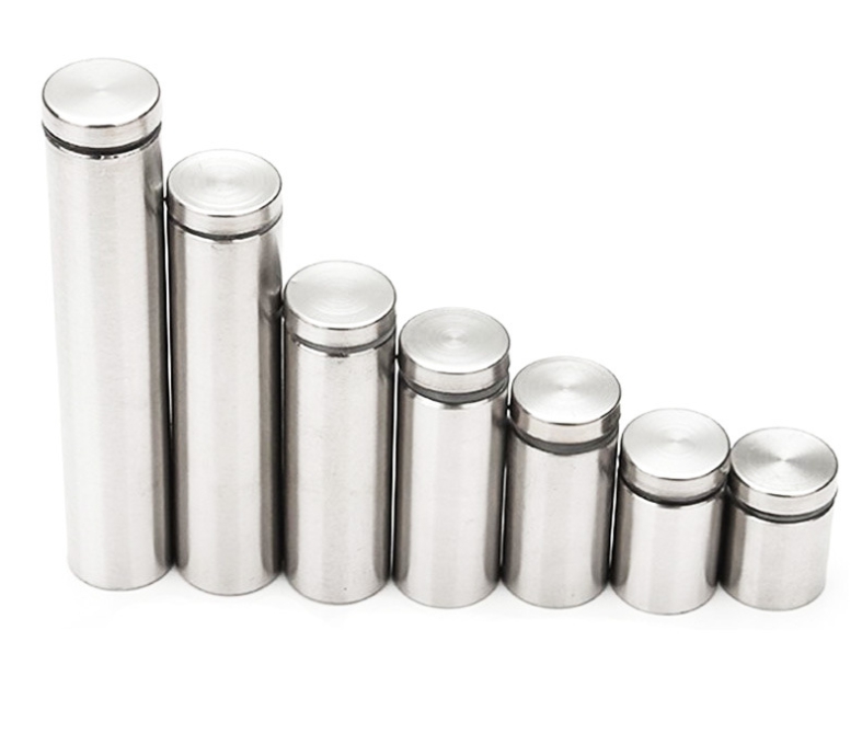 หมุดลอยสแตนเลส สีเงิน ยึดกรอบภาพอะคริลิค หรือหมุดยึดกระจก **สั่งขั้นต่ำ 12 ตัว