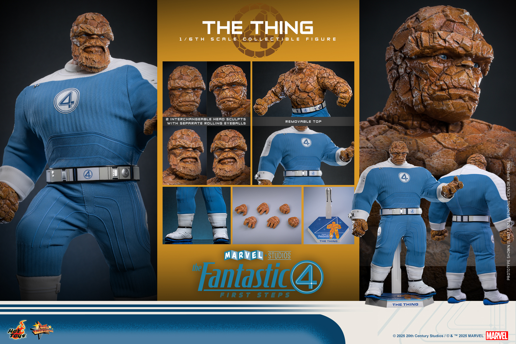 25/08/2568 Hot Toys MMS813 The Fantastic Four: First Steps - The Thing