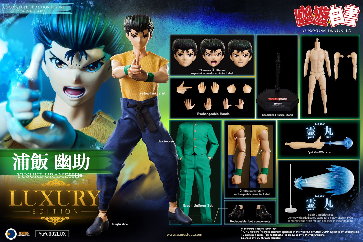 ASMUS TOYS YUYU002LUX 1/6 YU YU HAKUSHO - YUSUKE URAMESHI (LUXURY EDITION)