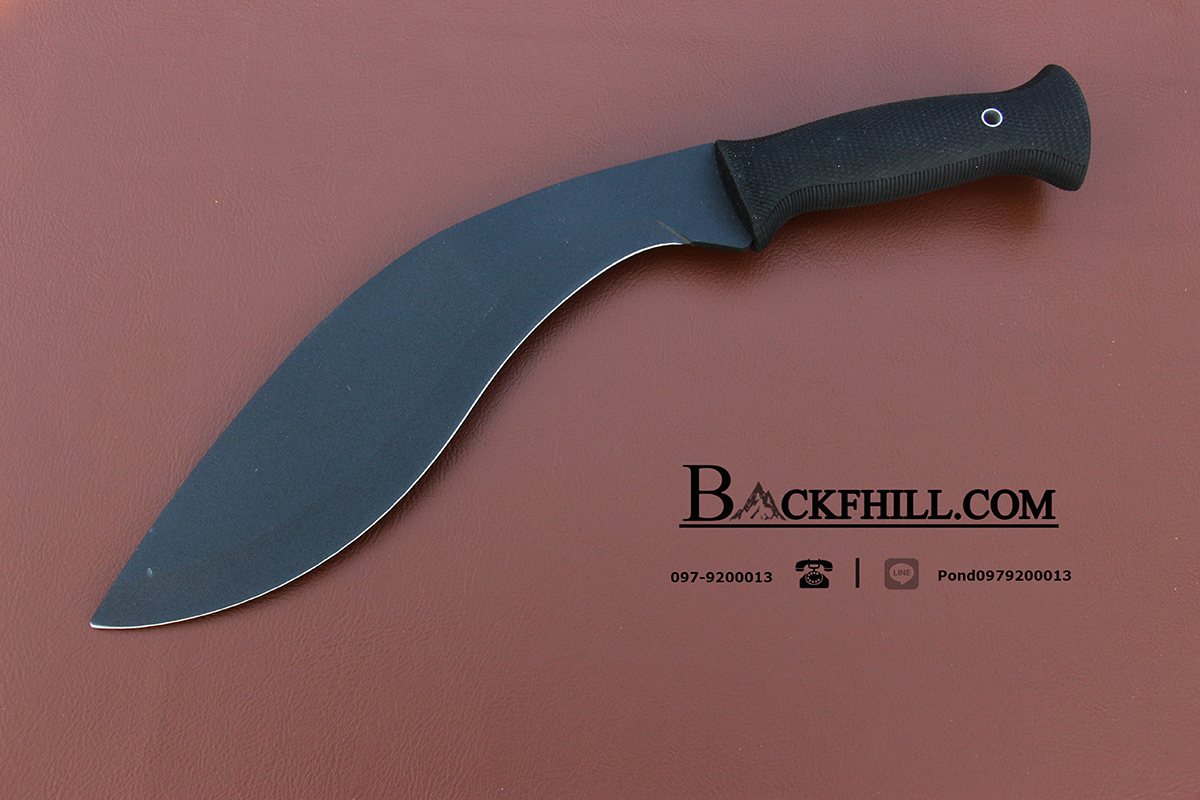 มีดกรูข่าใบตาย ใบดำด้าน ขนาด 11 นิ้ว