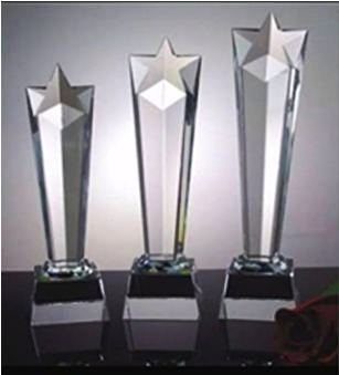 TC2009 ถ้วยรางวัลคริสตัล แบบดาว