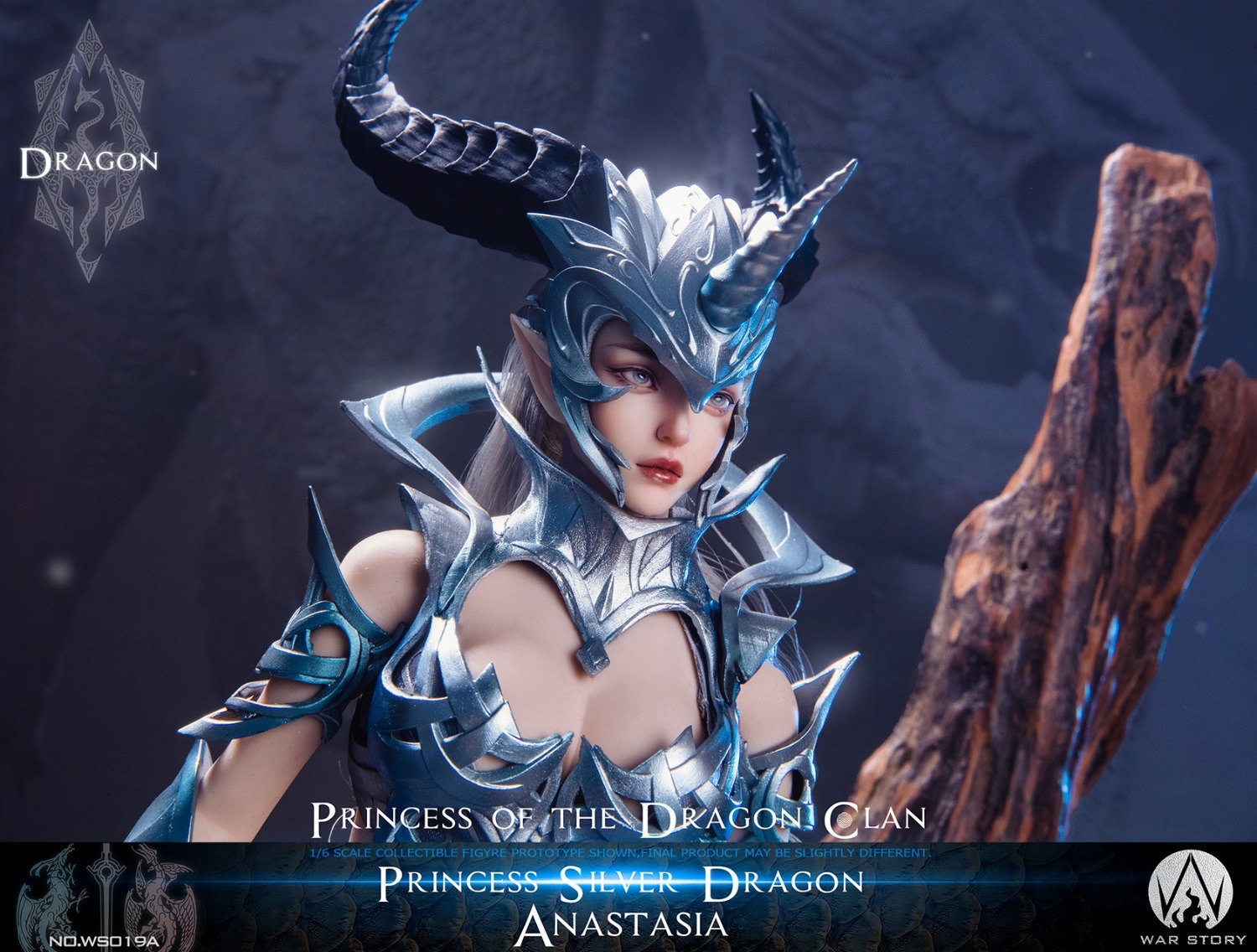 WAR STORY WS019A 1/6 Dragon Princess - Silver Dragon Anastasia
