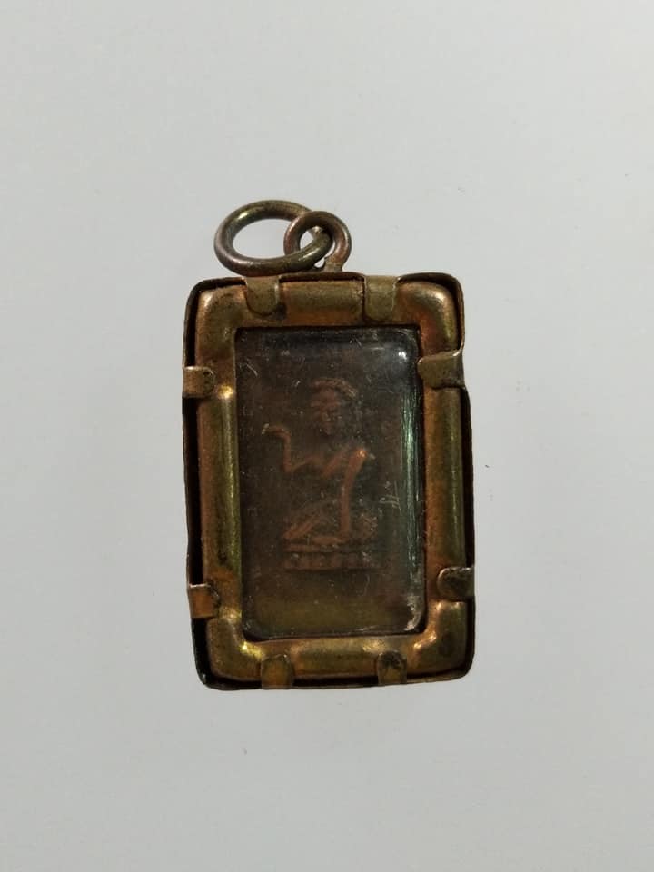 C566 พระสมเด็จหลังนางกวัก เนื้อทองแดง วัดอ่างทอง จ.สงขลา กรอบเดิมจากวัด