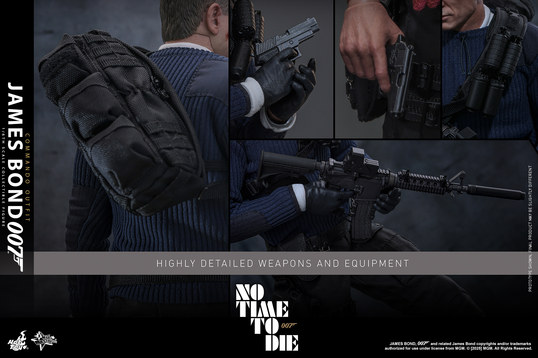 25/08/2568 Hot Toys MMS804 No Time To Die - James Bond (Commando Outfit)