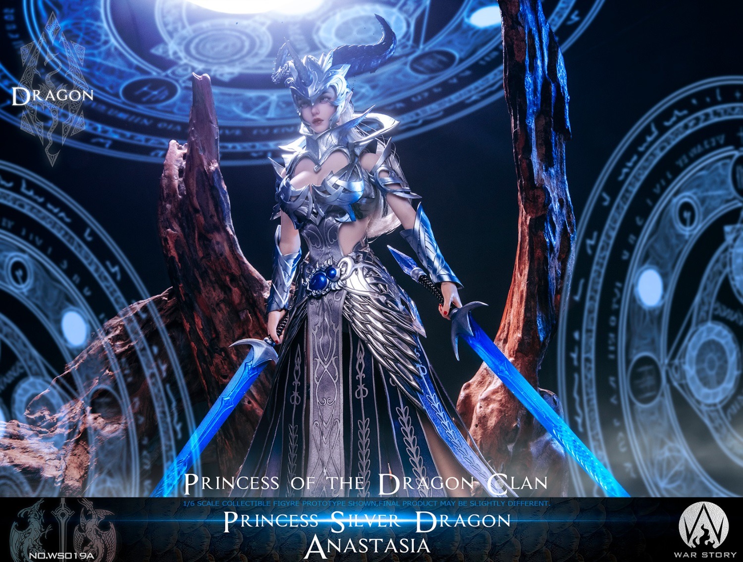 WAR STORY WS019A 1/6 Dragon Princess - Silver Dragon Anastasia