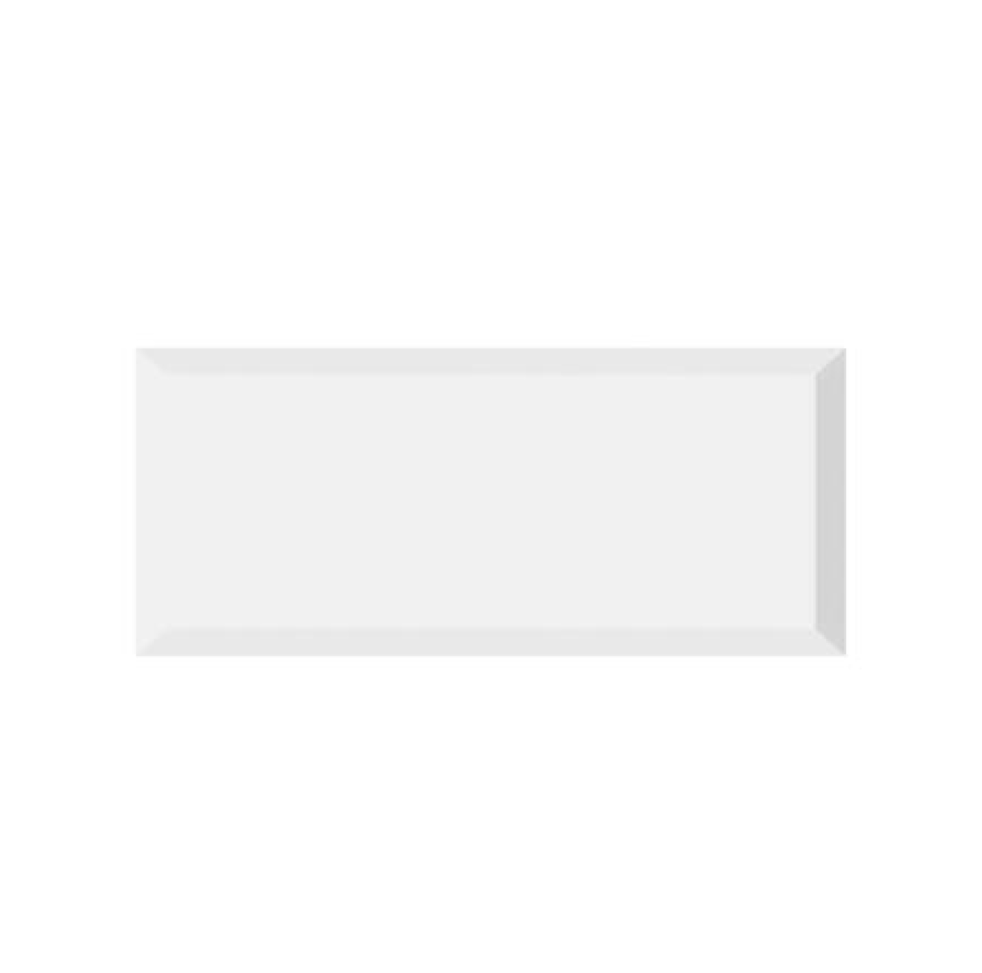 กระเบื้องผนัง KASSA รุ่น Glossy White Bevel ขนาด 7.5 x 15 ซม. (กล่อง 50 แผ่น) สีขาว
