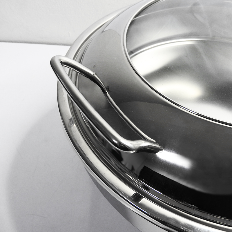 หม้ออุ่นอาหาร 6 ลิตร ทรงกลม ฝากระจก