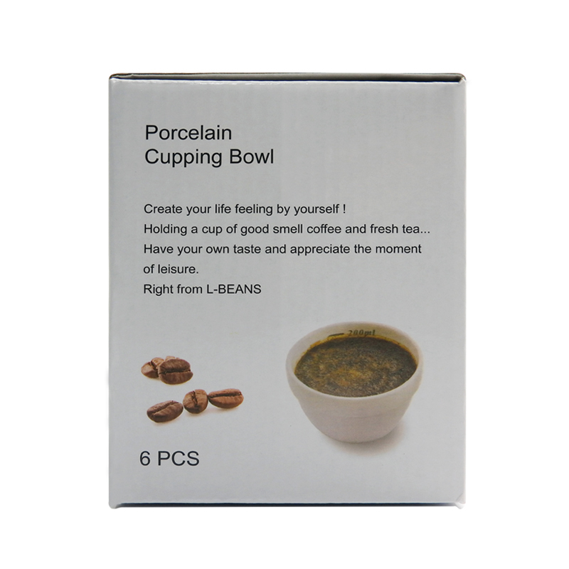 ถ้วยคัปปิ้งกาแฟ ถ้วยเซรามิควัดกาแฟ ถ้วยชิมกาแฟ L-Bean 150-200ml แพ็ค 6 ใบ