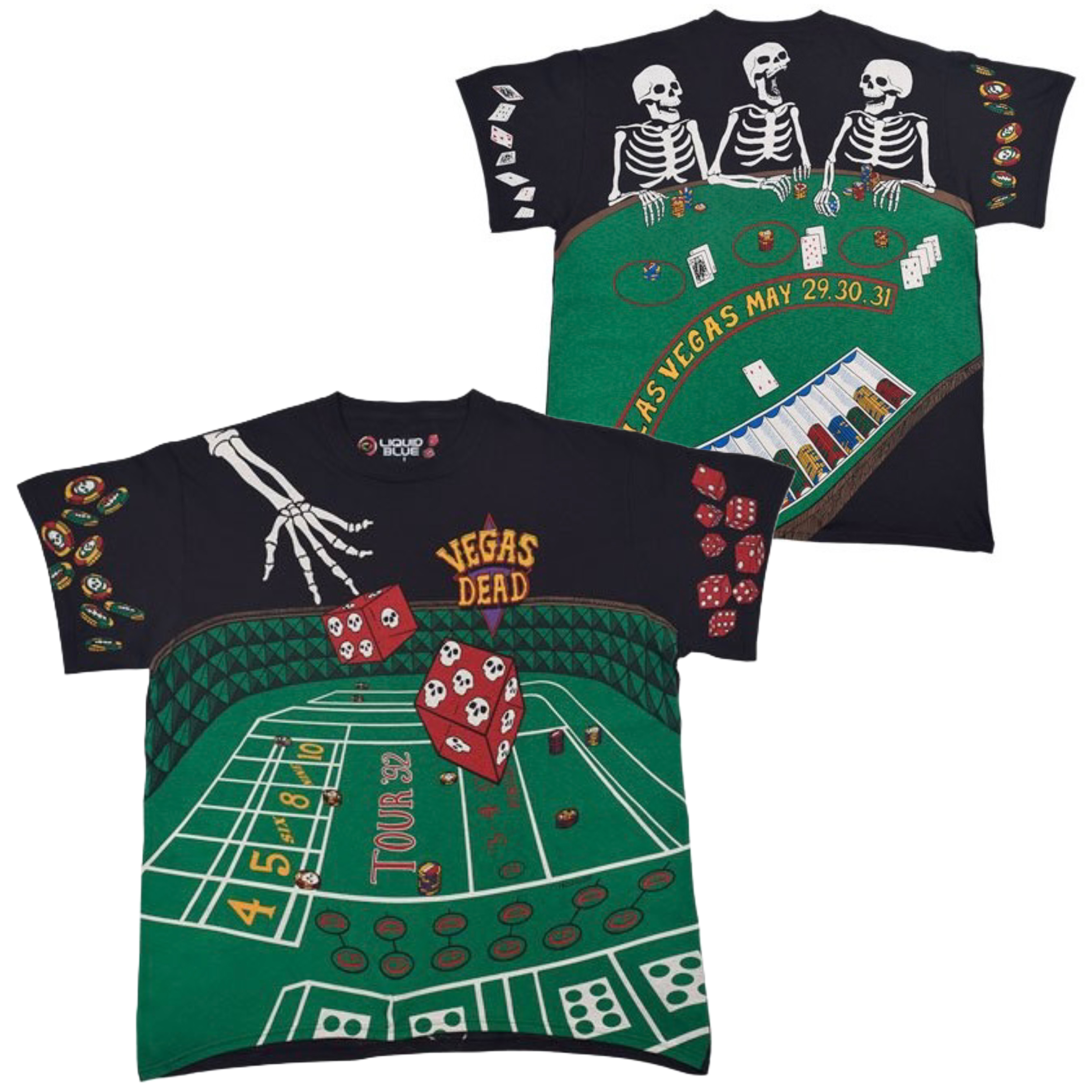 🇺🇸[PREORDER] เสื้อวง GRATEFUL DEAD T-SHIRT รวมลายสุดฮิต ลิขสิทธิ์แท้ LIQUID BLUE จาก USA