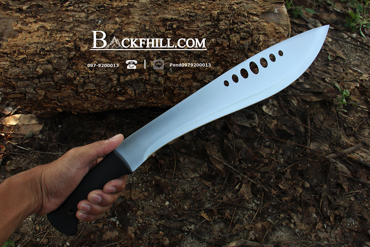 มีดใบตายมาเชเต้ MACHETE KNIFE ยาว 18 นิ้ว ด้ามยางดำ By TWO MAN