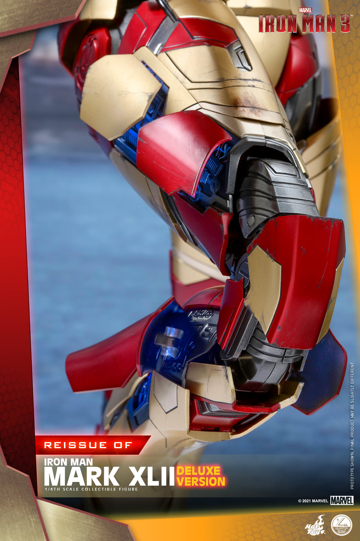 Hot Toys QS008 1/4 Iron Man 3 - Mark XLII (Deluxe Version) [Reissue]