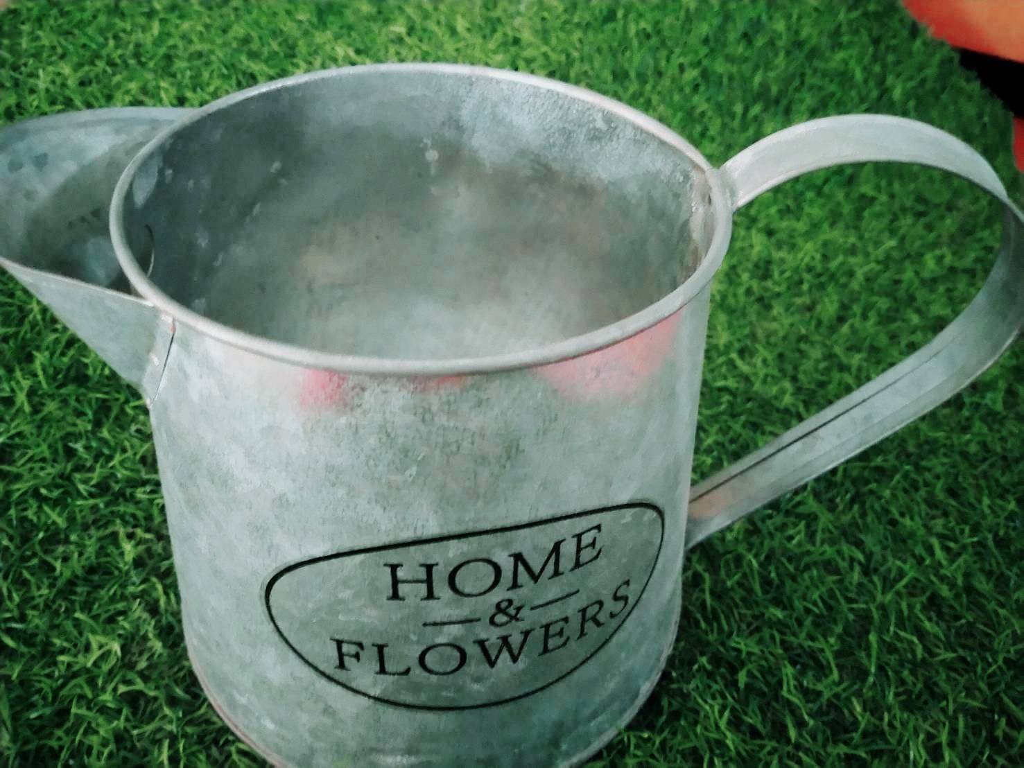 กระถางตกแต่งทรงกระบวย มีหูจับ