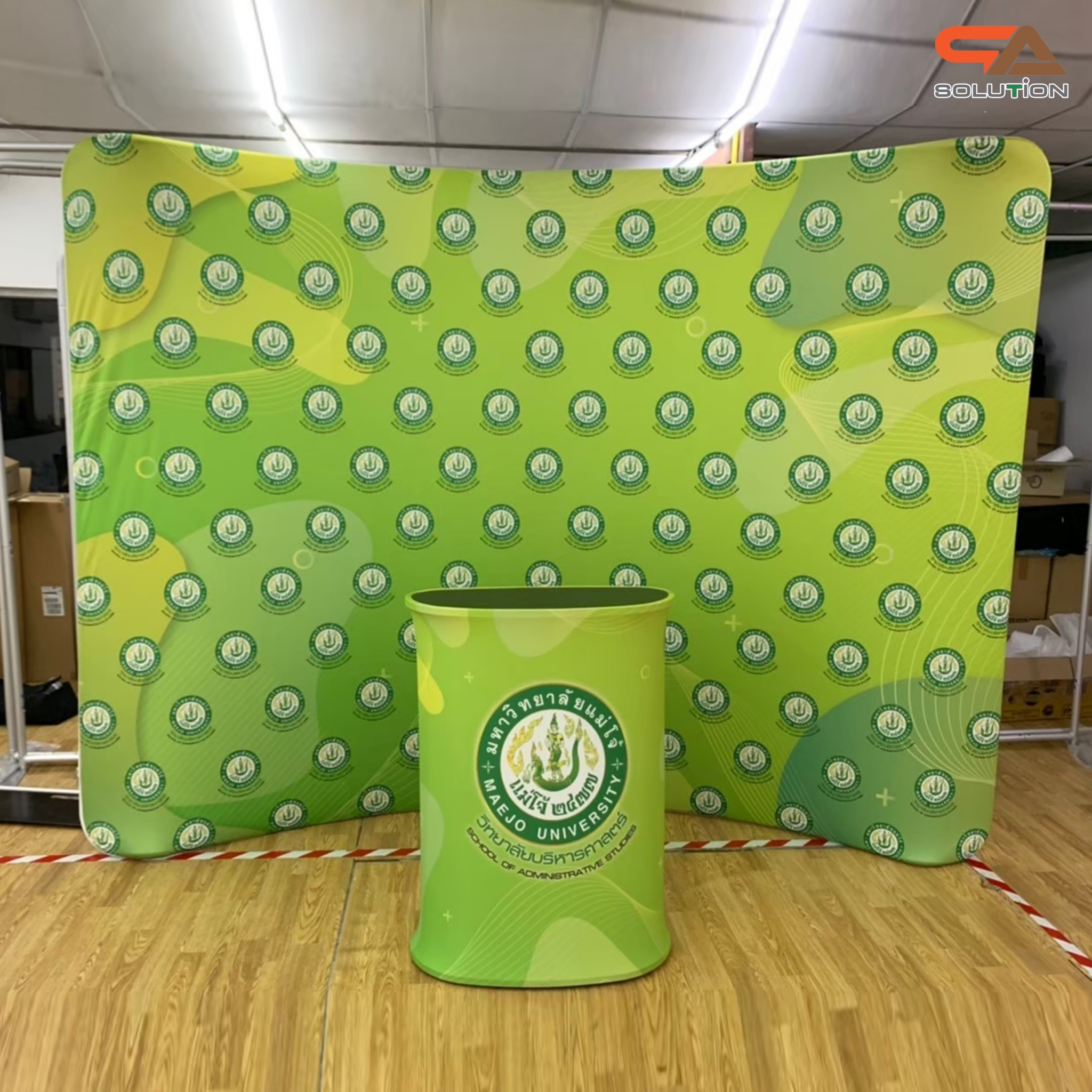 BACK DROP SET ชุดฉากแบคดรอปผ้า สำหรับจัดบูธ โครงอะลูมิเนียมถอดประกอบได้ แถมกระเป๋า ฟรี!