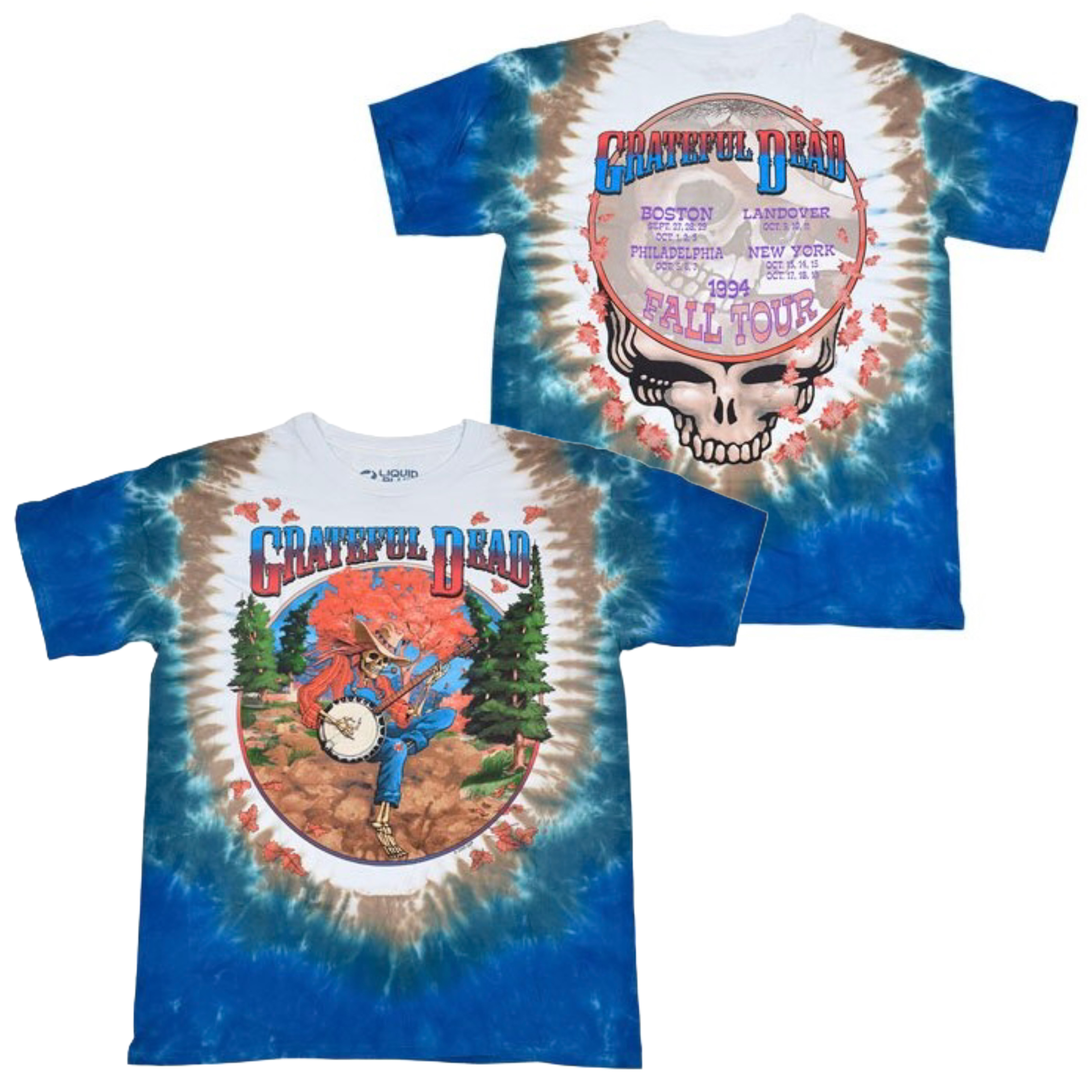🇺🇸[PREORDER] เสื้อวง GRATEFUL DEAD T-SHIRT รวมลายสุดฮิต ลิขสิทธิ์แท้ LIQUID BLUE จาก USA