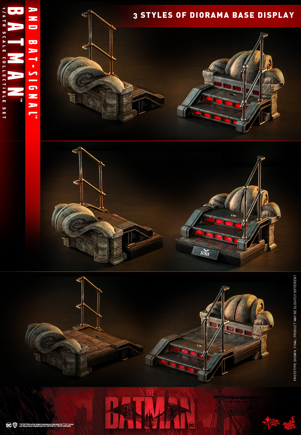 Hot Toys MMS641 1/6 The Batman - Batman and Bat-Signal