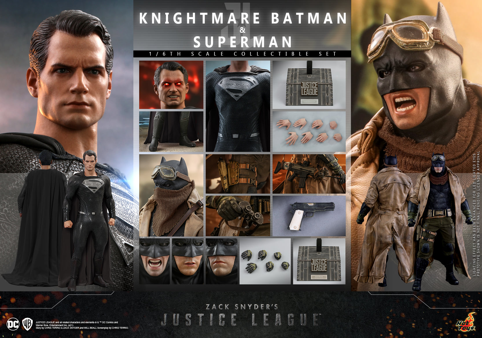 Hot Toys TMS038 1/6 Zack Snyder's Justice League - Knightmare Batman and Superman