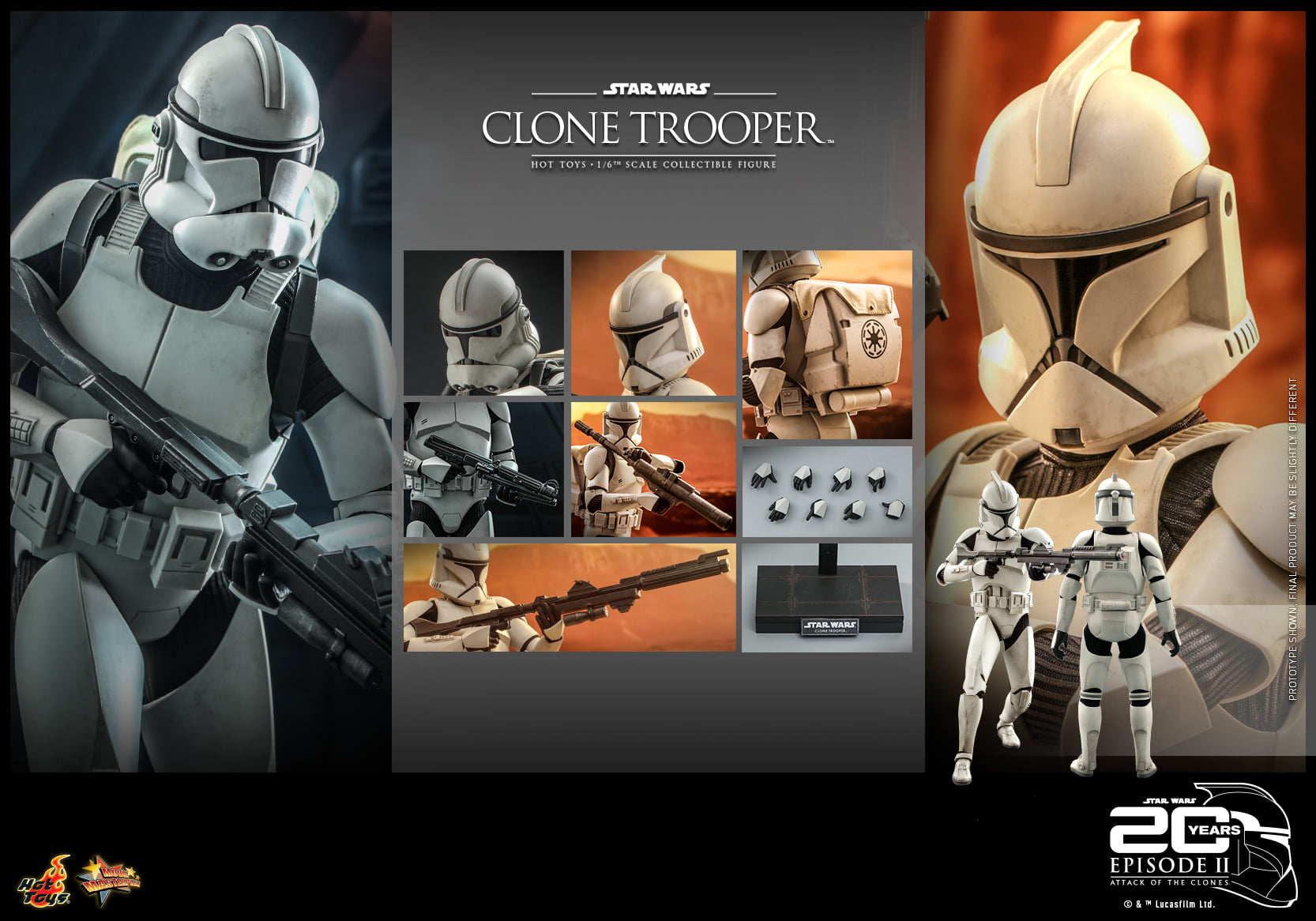 Hot Toys MMS647 1/6 Star Wars Episode II: Attack of the Clones™ - Clone Trooper™
