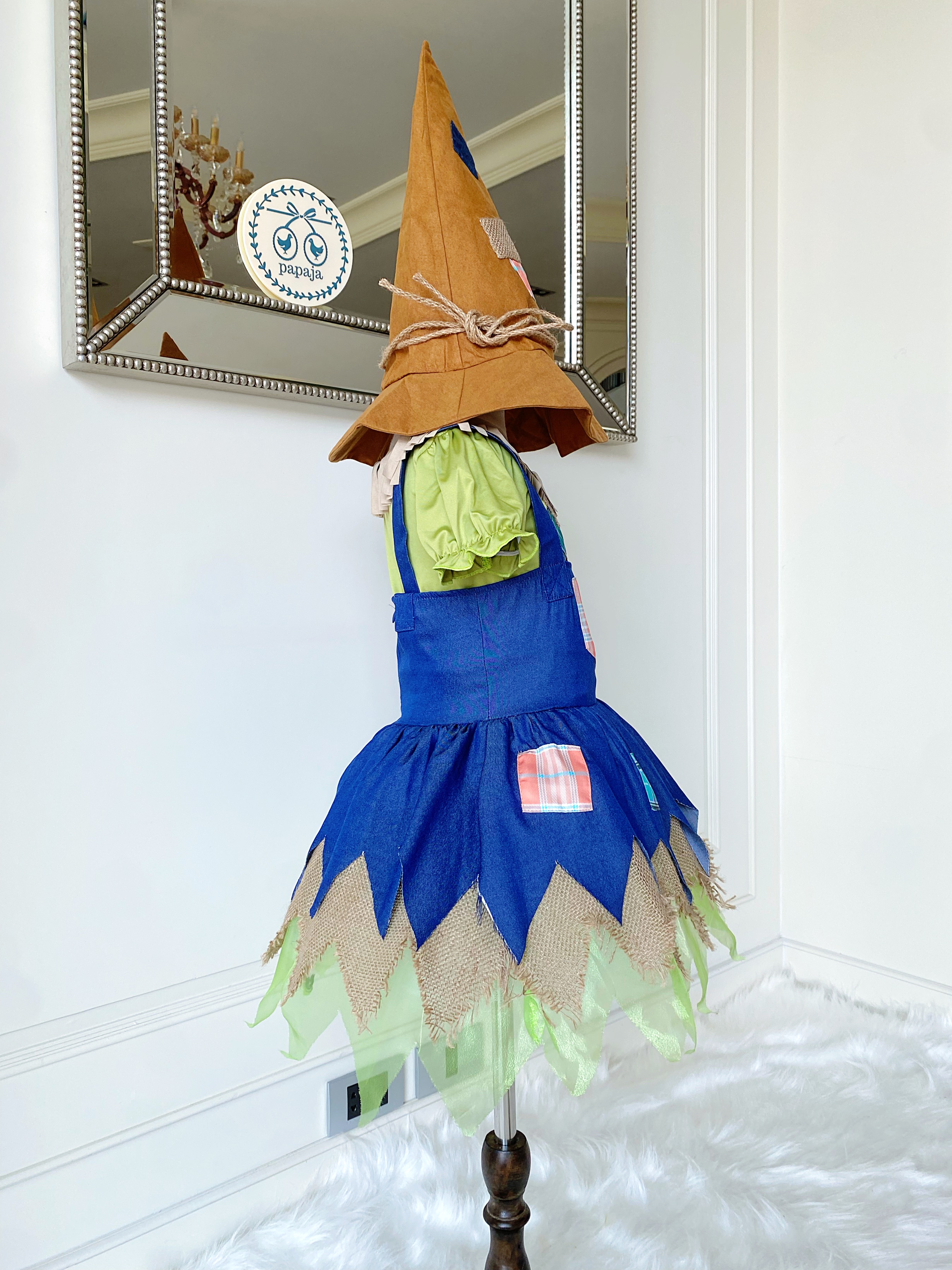 (HW) ชุดฮาโลวีน&คอสเพลย์ ชุดเอลฟ์ รุ่นโทนสีฟ้าเขียว (Elf) พร้อมหูเอลฟ์ หมวก ถุงเท้า