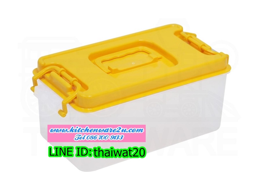 P05756 กล่องฝาล๊อค หูหิ้ว ใส่ของสังฆทาน (18*35*13.5 cm ขนาดวัดด้านนอก) No.174 (ราคาส่งต่อ 1 โหล: 12 ใบ )