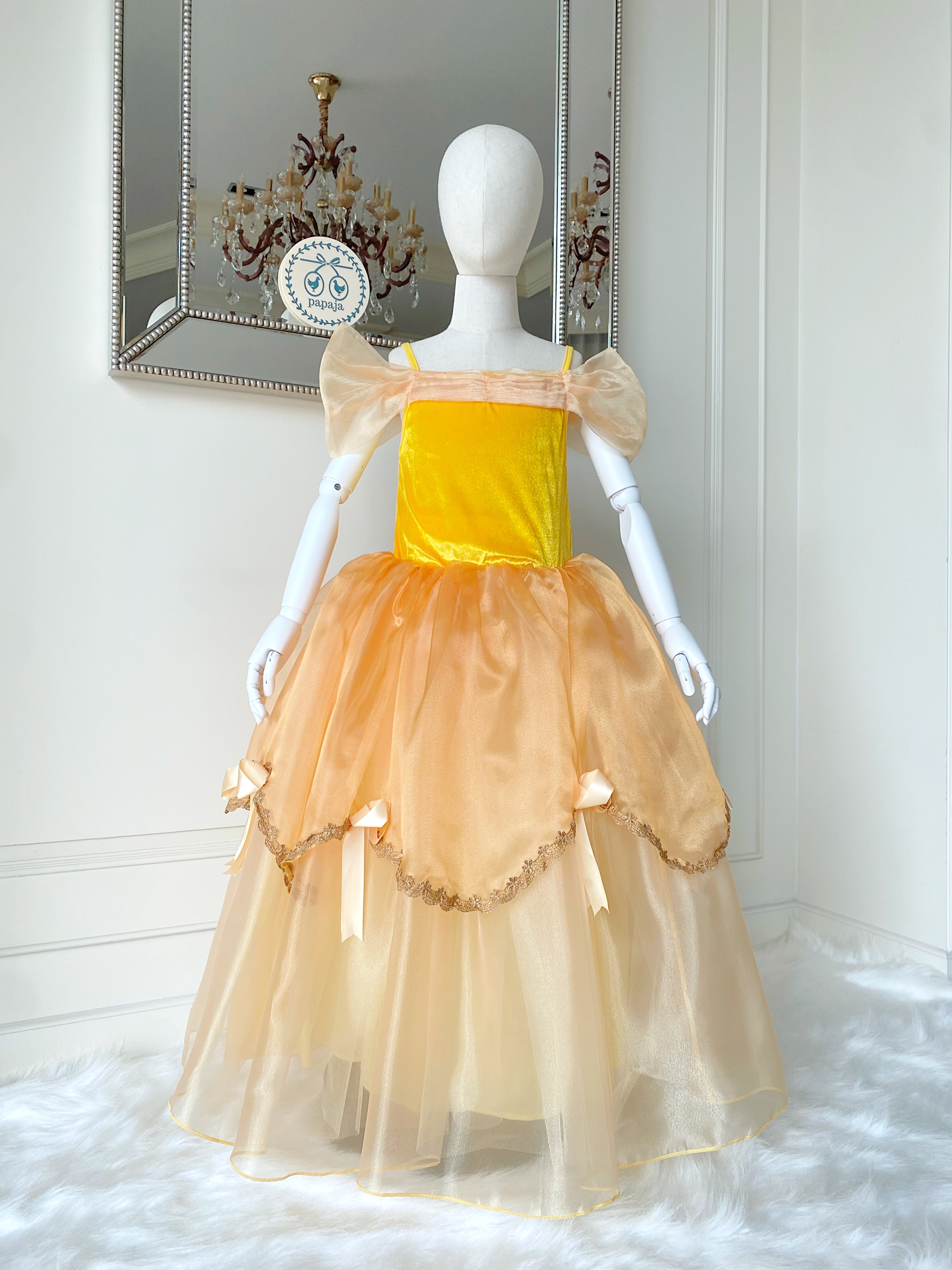 ชุดเจ้าหญิงเบลล์ พร้อมปลอกแขน