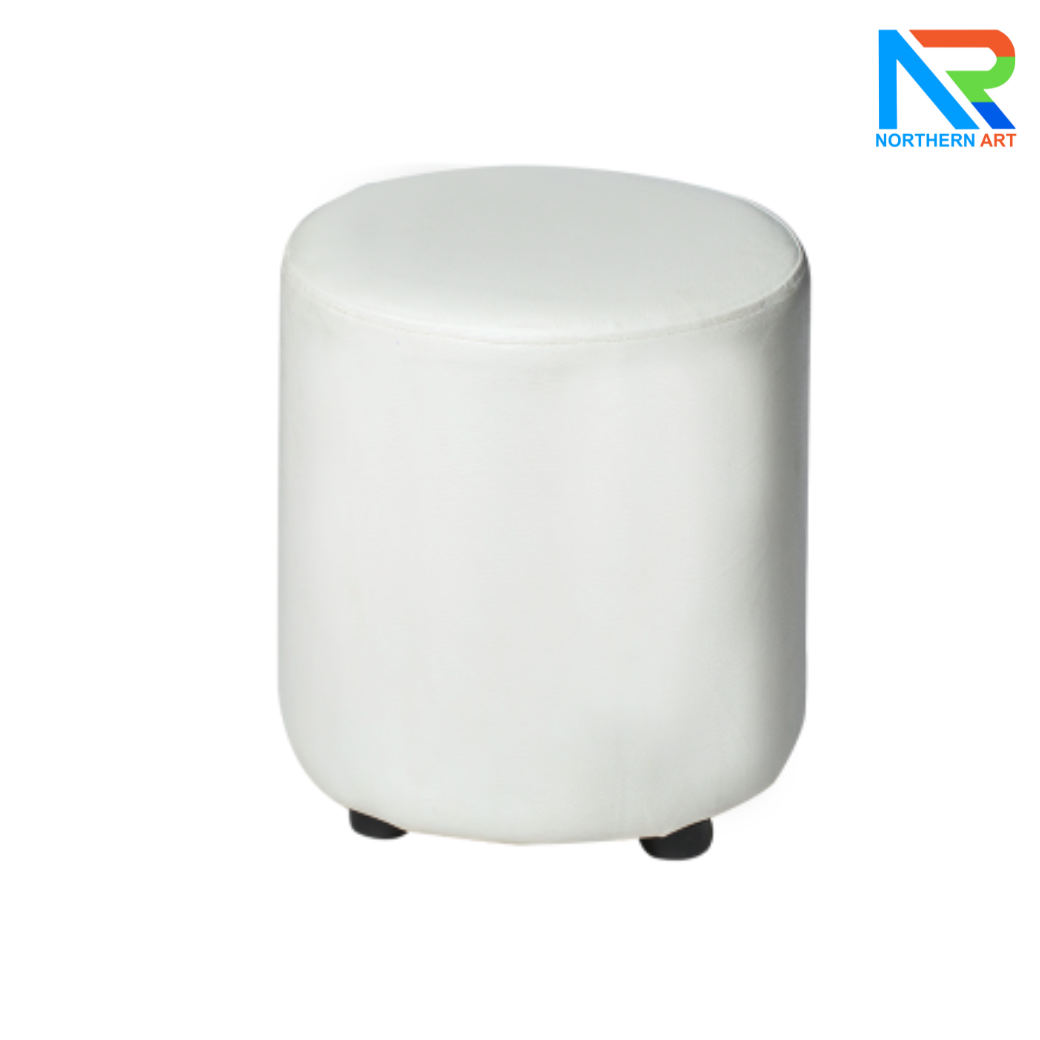 เช่าเก้าอี้สตูล เบาะหนัง ทรงกลม ขนาดเส้นผ่านศูนย์กลาง 40 cm. มี 2 สี ขาวและดำ