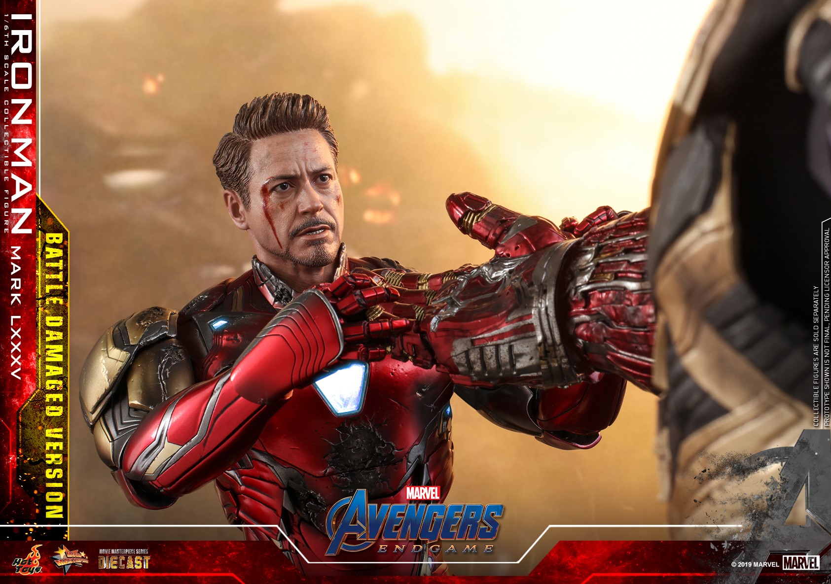 Hot Toys MMS543D33 Avengers: Endgame - Iron Man Mark LXXXV (Battle Damaged Version)