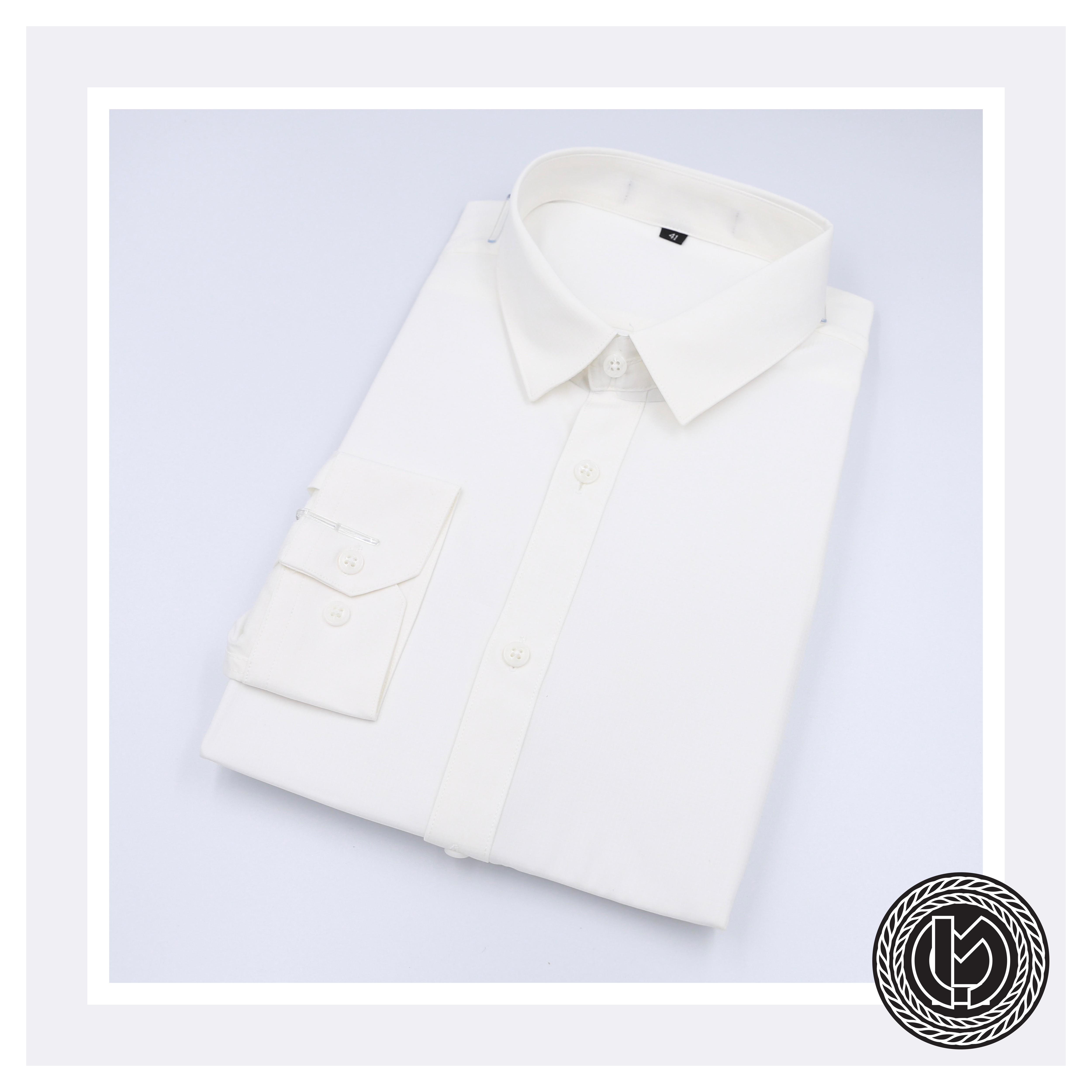 เสื้อเชิ้ตสีครีม Creme Shirt (Standard Collar)
