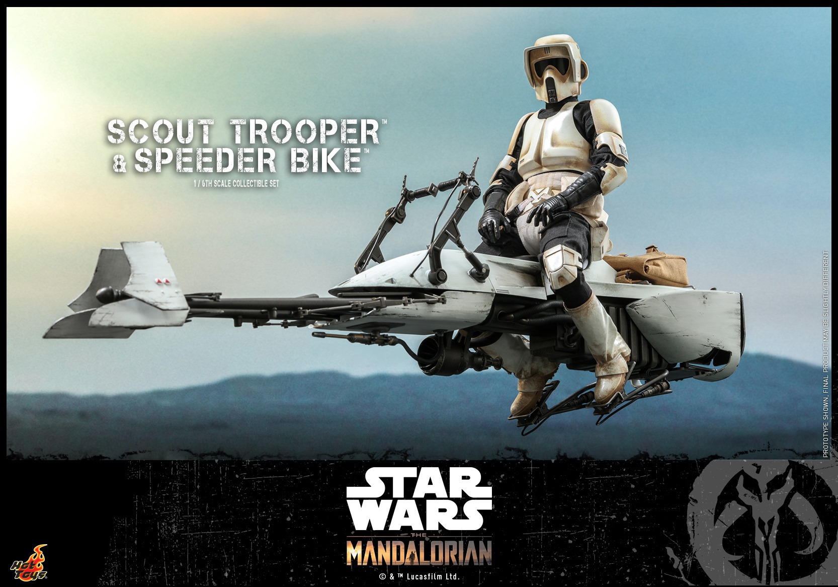 Hot Toys TMS017 The Mandalorian 1/6 Scout Trooper and Speeder Bike