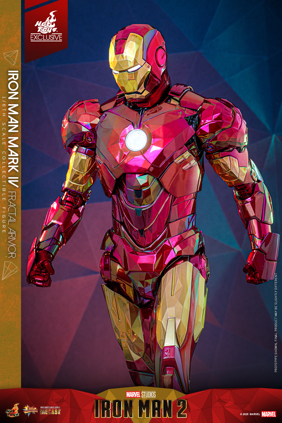 Hot Toys MMS792D70 Iron Man 2 - Iron Man Mark IV (Fractal Armor) [Hot Toys Exclusive]