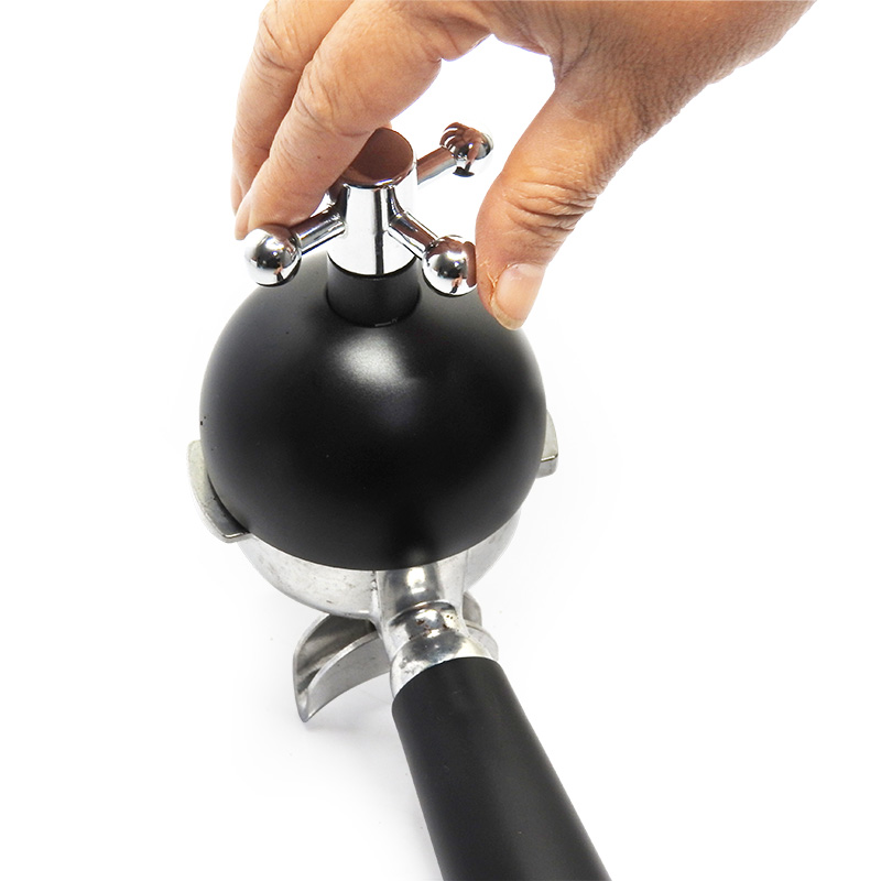 แทมเปอร์เข็มเกลี่ยผงกาแฟ หัวหมุน 58 มม. ปรับสูงต่ำได้