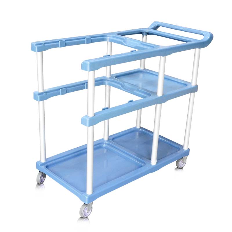 รถเข็นเก็บจานพลาสติก สำหรับพนักงานเคลียร์โต๊ะอาหาร 1403-024