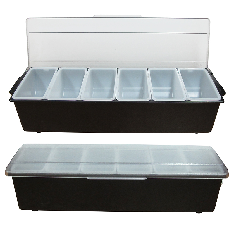 กล่องจัดเตรียมเครื่องปรุง ช่องใส่ของเบ็ดเตล็ด 6 ช่อง