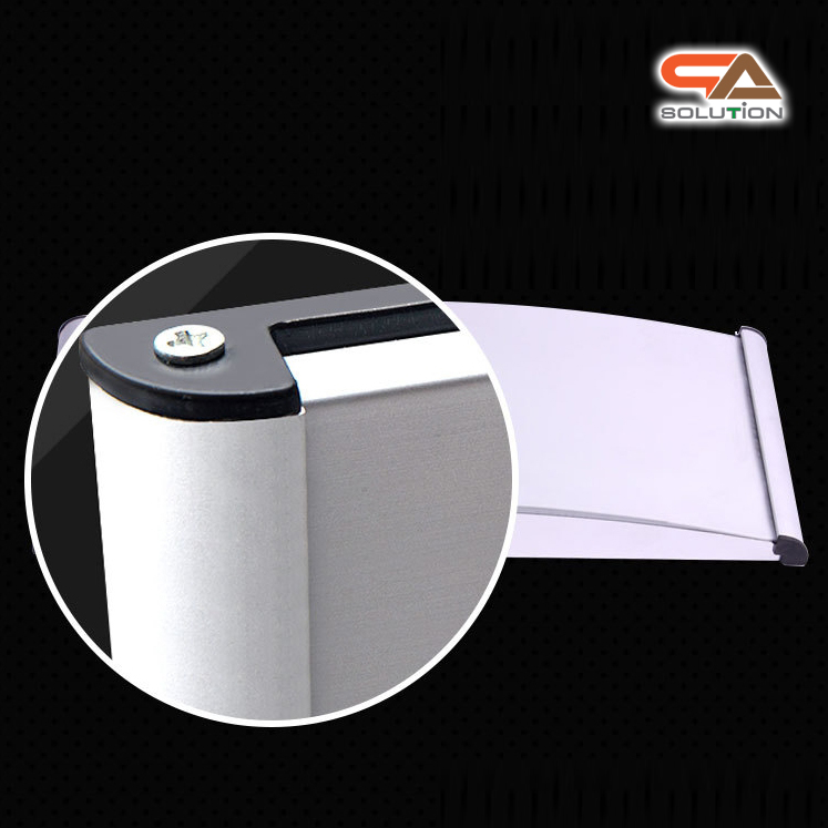 ป้ายหน้าห้อง ป้ายแผนก ป้ายอะลูมิเนียม รุ่นโค้ง ขนาด15x30 ซม. น้ำหนักเบา ติดตั้งง่าย ไม่ต้องเจาะผนัง