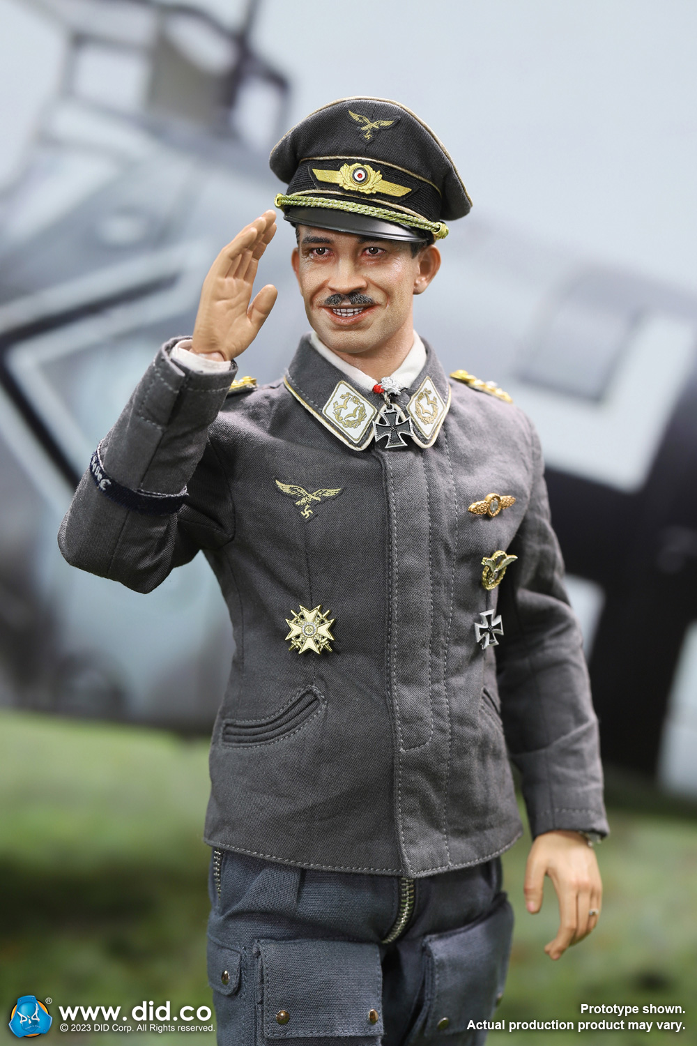 DID D80165 1/6 WWII German Luftwaffe Ace Pilot - Adolf Galland