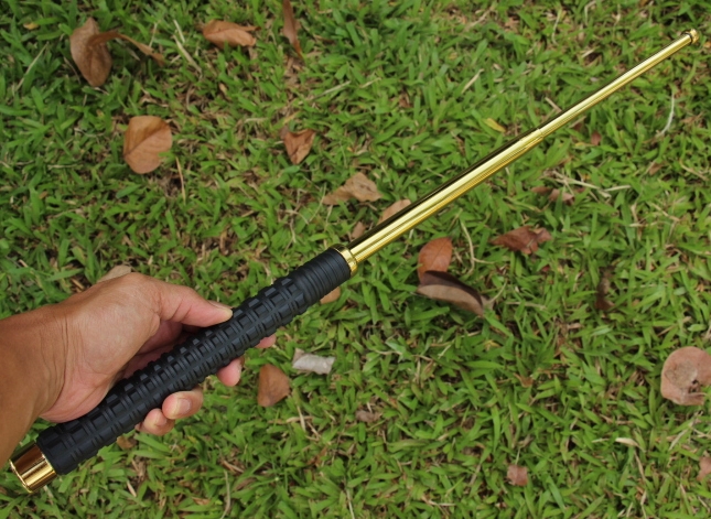 กระบองเหล็ก ดิ้วเหล็ก 3 ท่อน EAGLE Baton. ของแท้ (สีทอง)