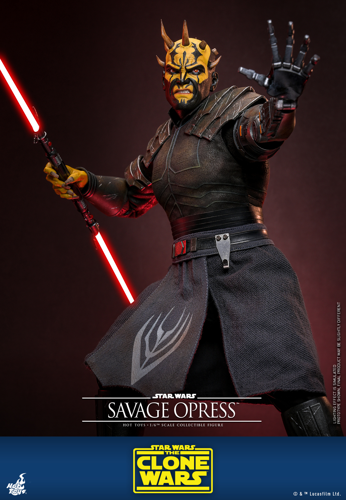Hot Toys TMS136 Star Wars: The Clone Wars - Savage Opress